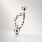 ETSY 4530841218 | IMAGE 5 | Silver Ball Chain Titanium Eyebrow Barbell