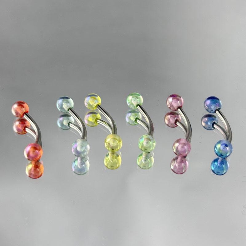 ETSY 4531338574 | IMAGE 2 | Candy Ball Titanium Eyebrow Barbell