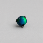 Titanium Nebula Opal Three-Prong Piercing Top