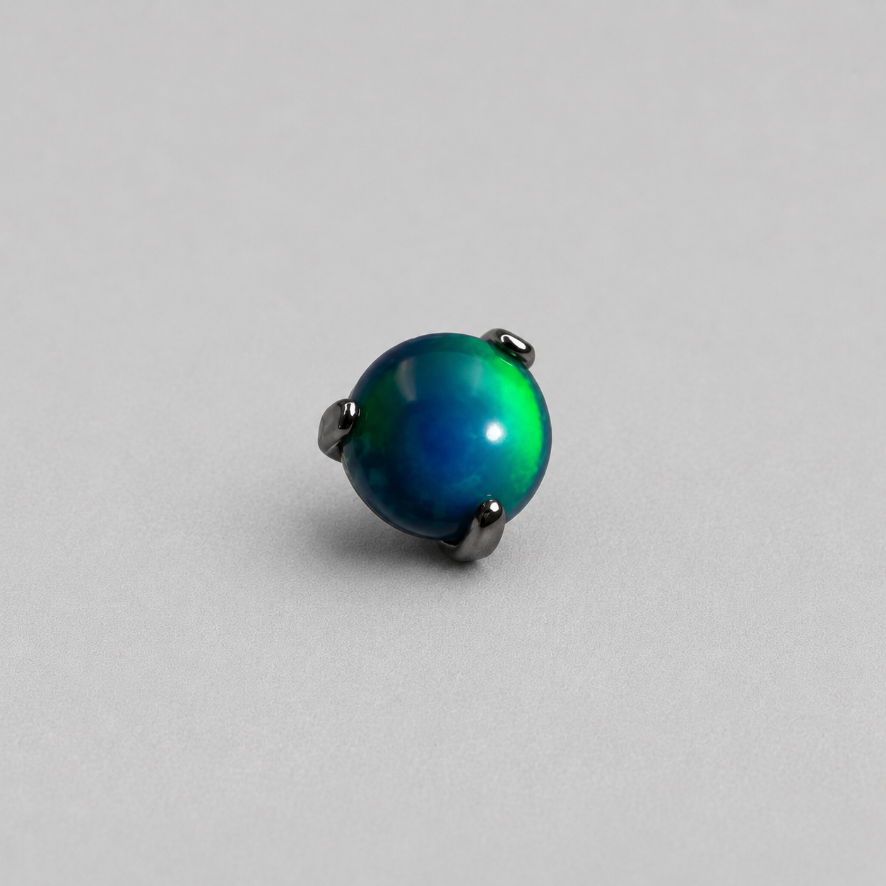 Titanium Nebula Opal Three-Prong Piercing Top