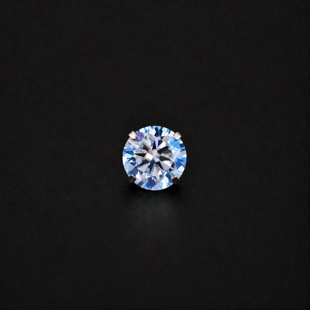 ETSY 4574939599 | IMAGE 7 | Glacier Moissanite Flat Back Stud