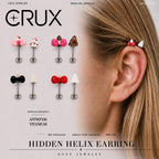 Bow & Cat Ear Set hidden helix jewelry