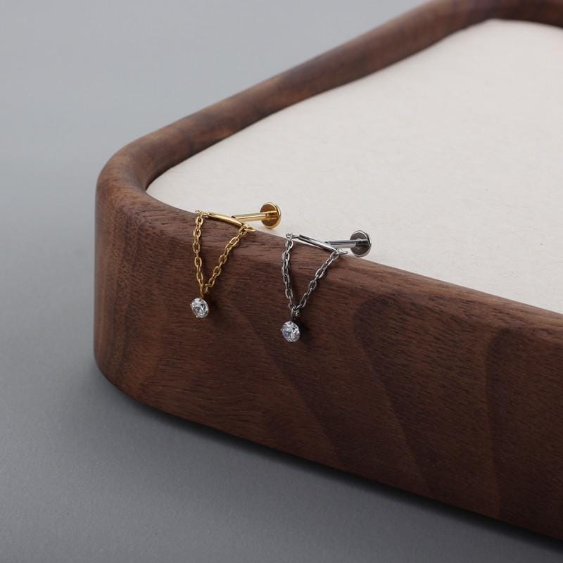Crystal Chain Dangle detail 3