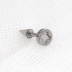 Screw Head & Bone Spike-Back Stud Steel Cross detail 9