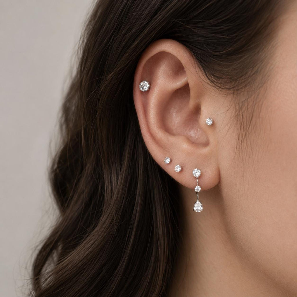 Crystal Spike & Teardrop Dangle detail 2