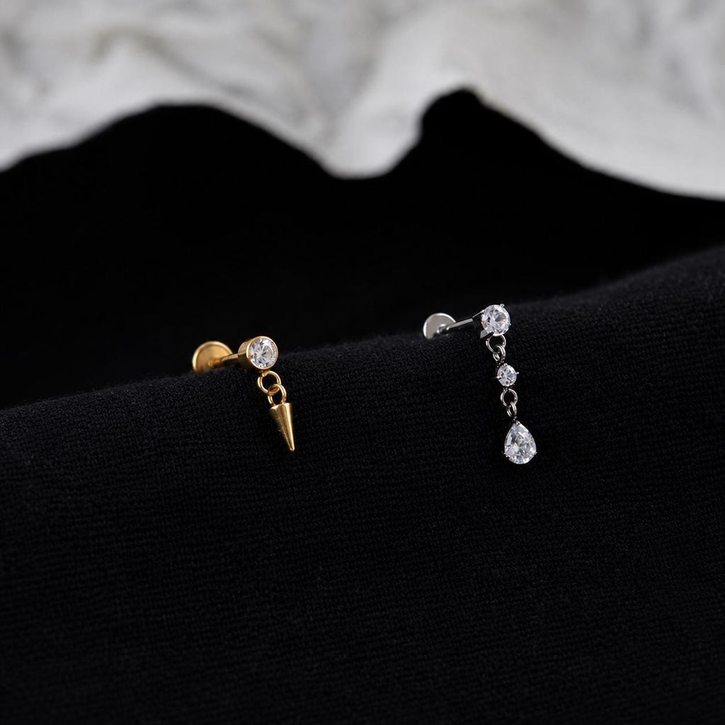 Crystal Spike & Teardrop Dangle detail 4