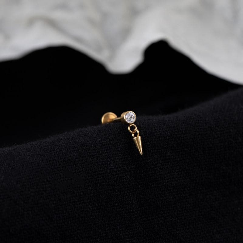 Crystal Spike & Teardrop Dangle Gold｜Sting detail 7