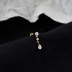Crystal Spike & Teardrop Dangle Gold｜Raindrop detail 9