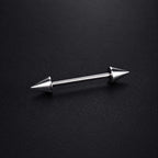 Double Spike & Chain Barbell Solo Cone detail 6