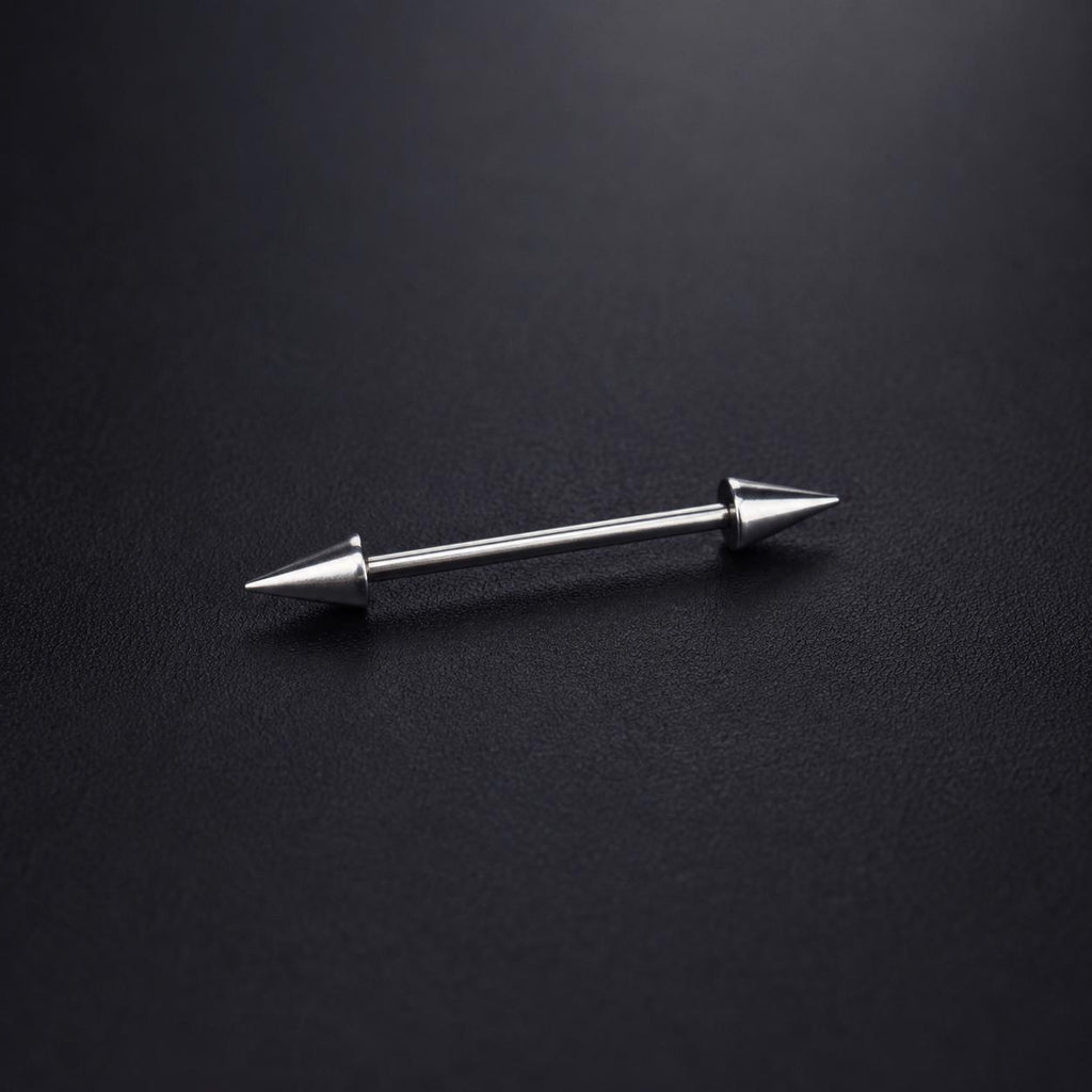 Double Spike & Chain Barbell detail 7
