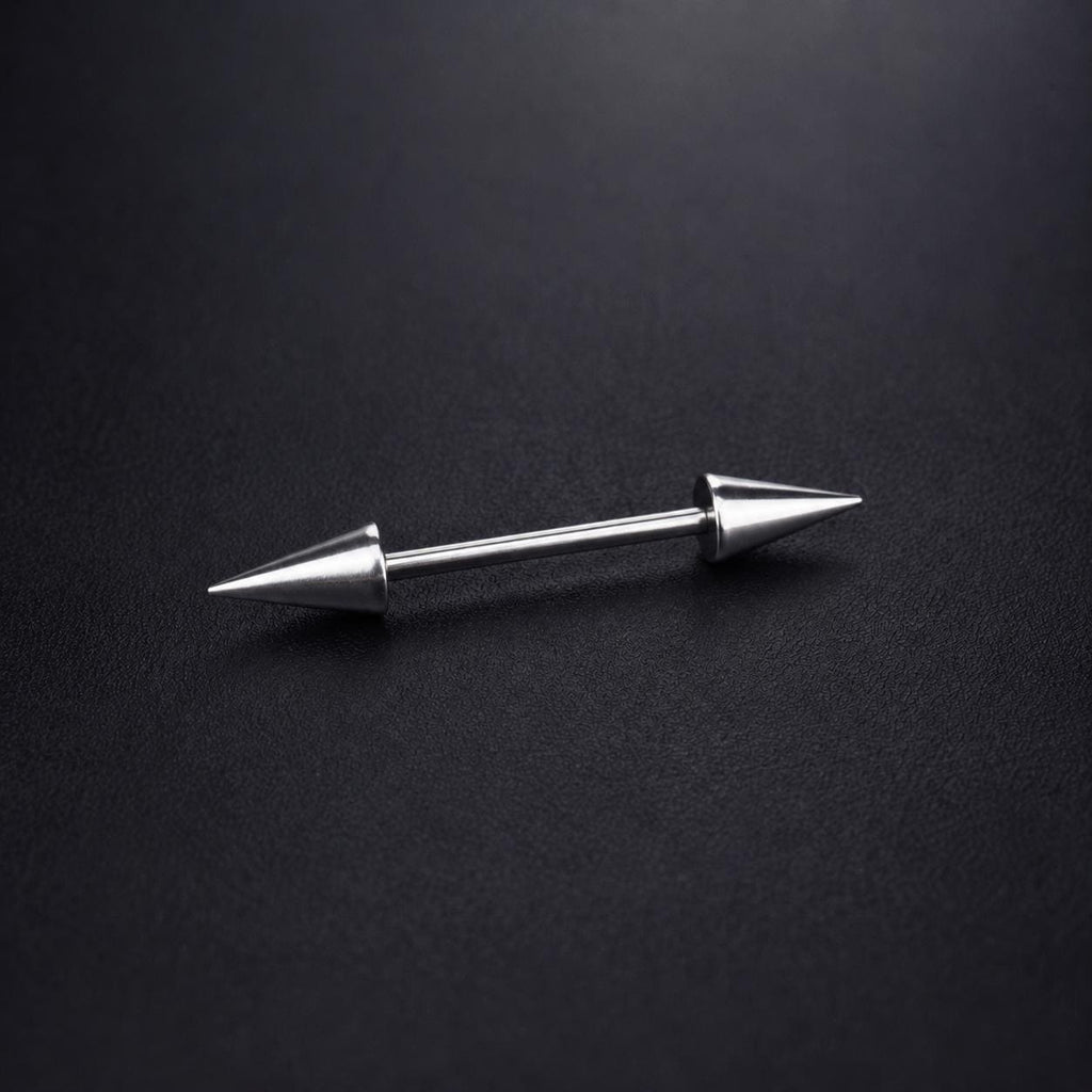 Double Spike & Chain Barbell detail 8