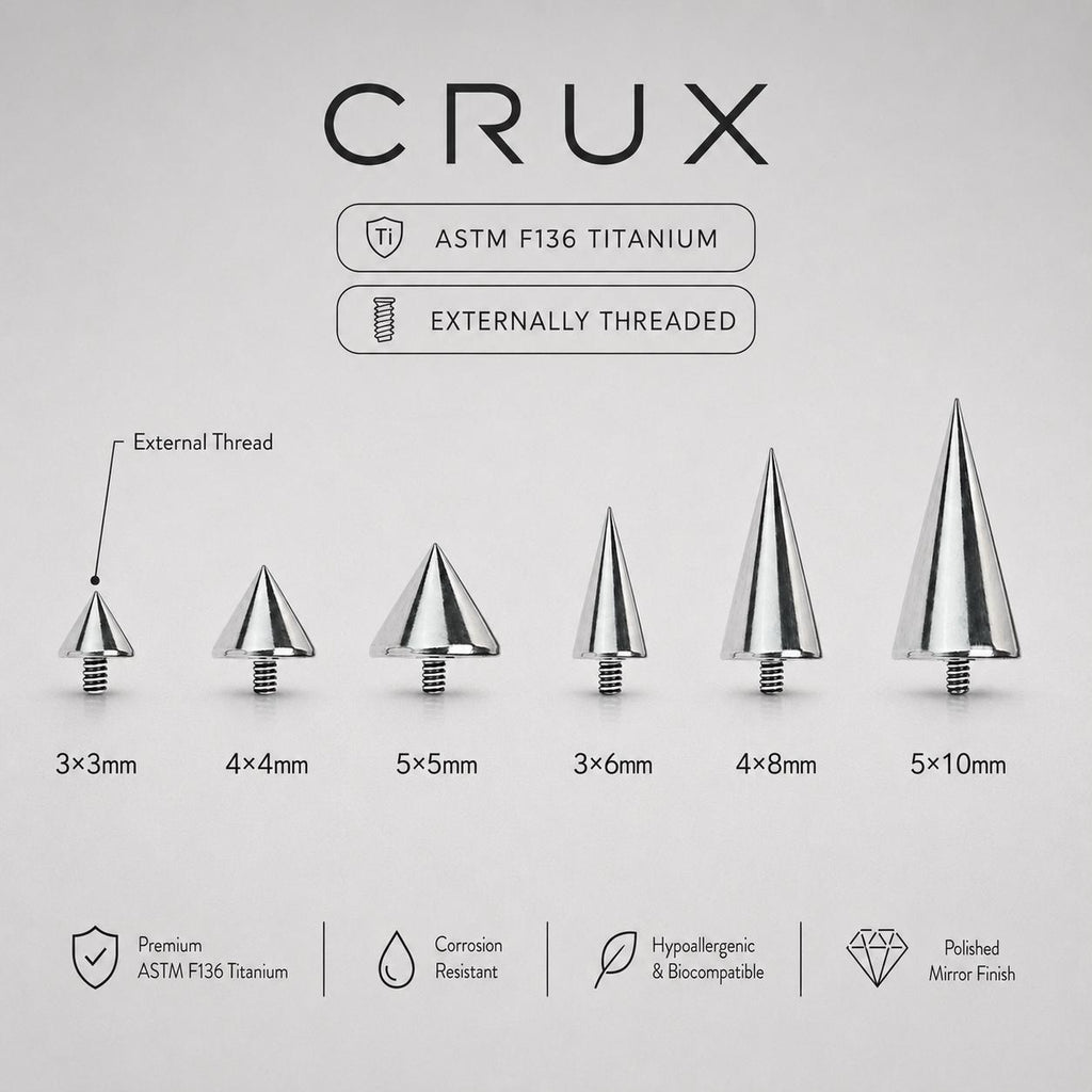 Double Spike & Chain Barbell detail 13