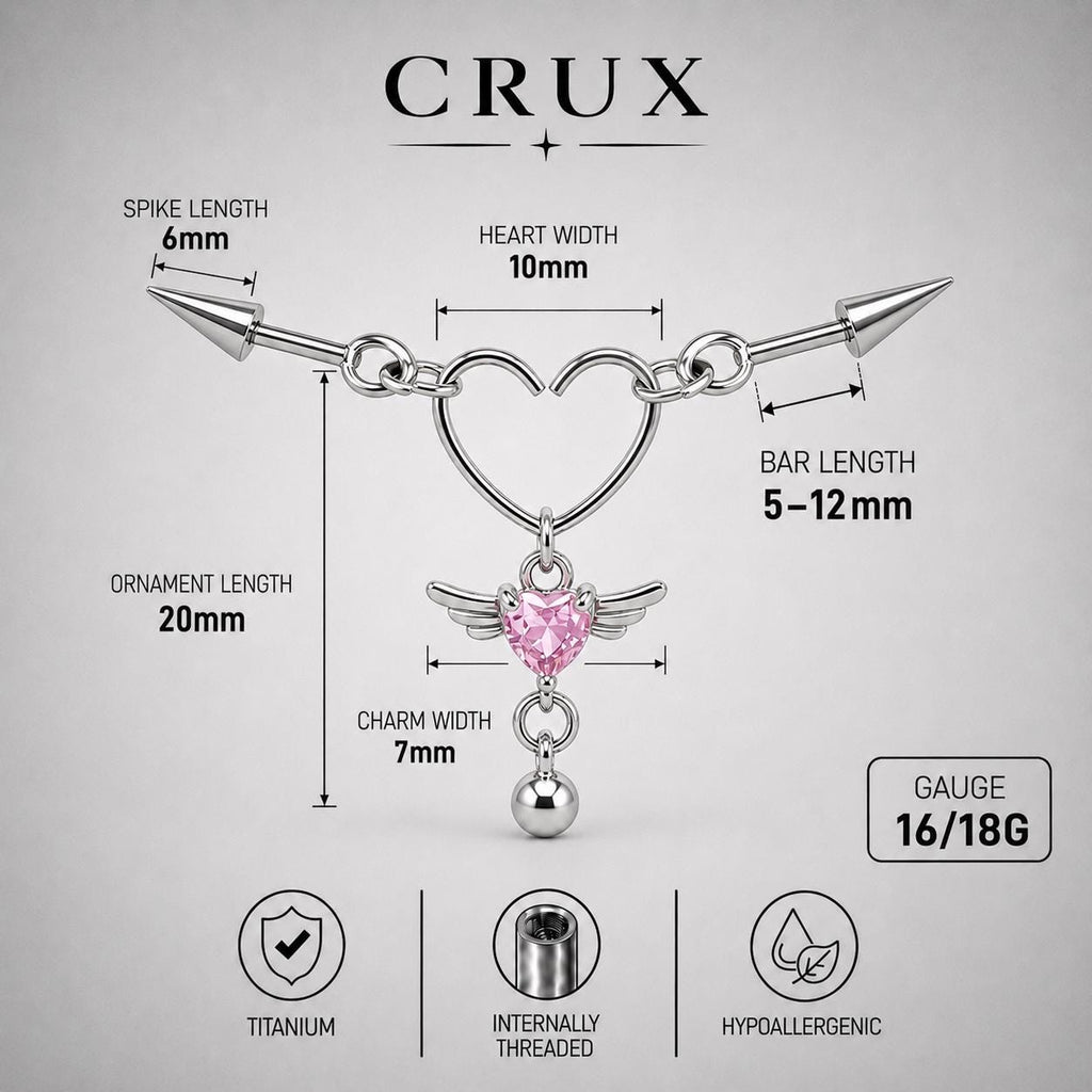 Devil Winged Heart Chain detail 11
