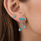 Triple Crystal Chain Tassel detail 3
