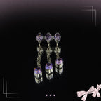Triple Crystal Chain Tassel detail 8