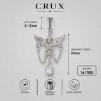 Devil Wing Crystal Dangle detail 17