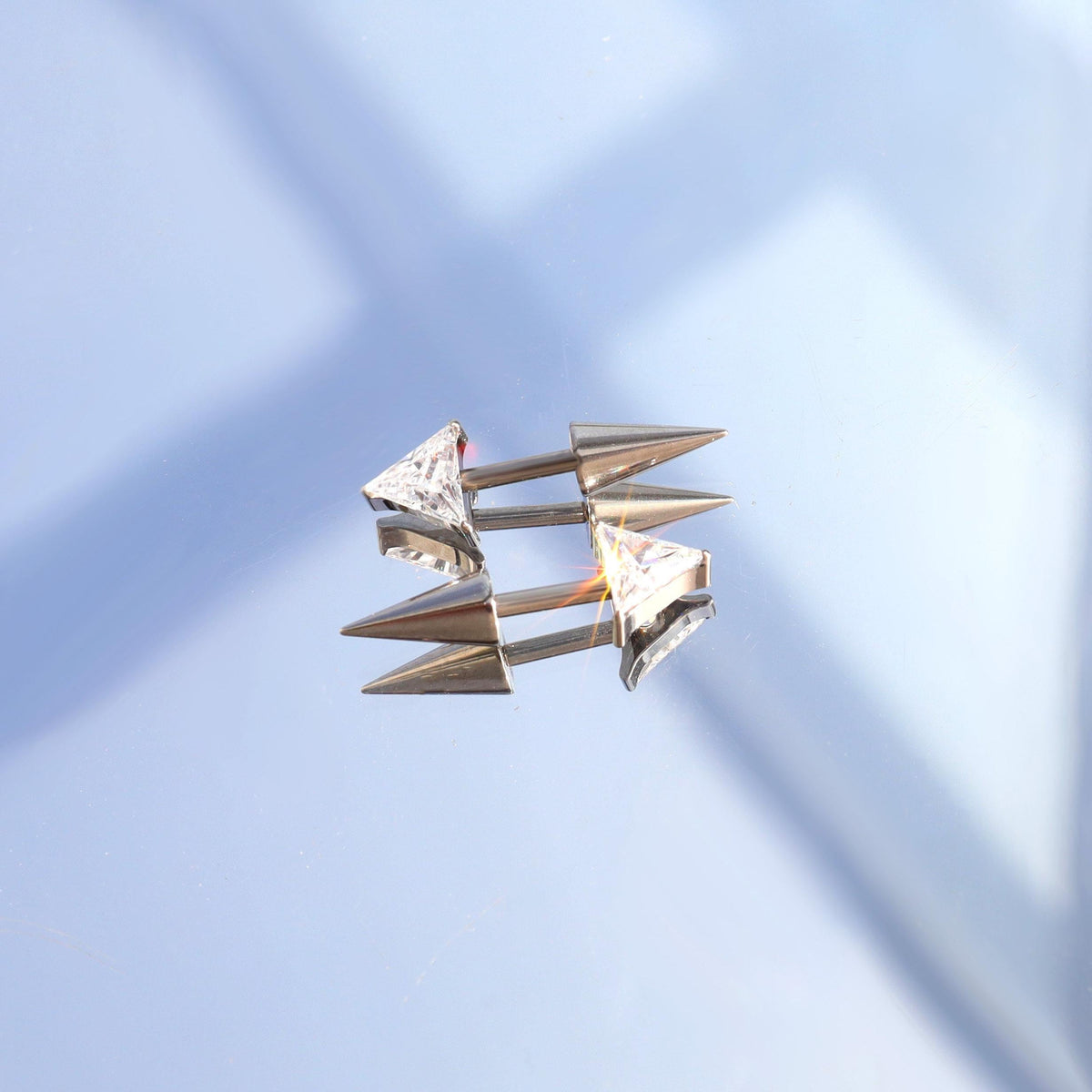 Trillion Crystal & Spike Barbell detail 3