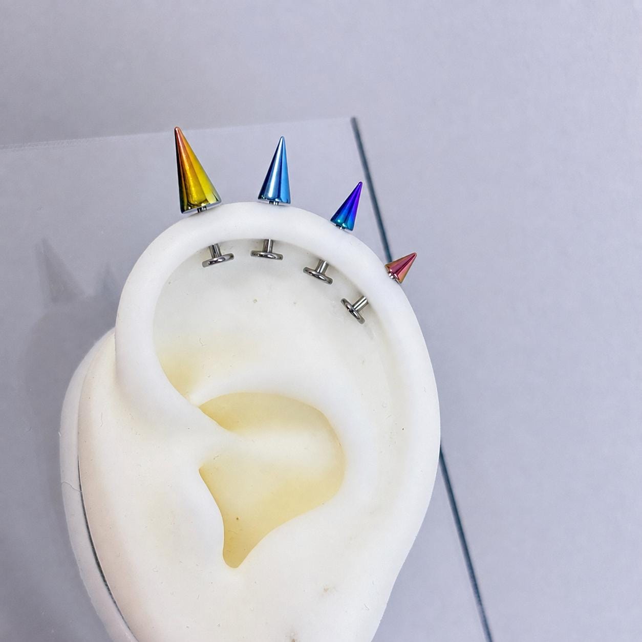 Colorful Spike Stud detail 8