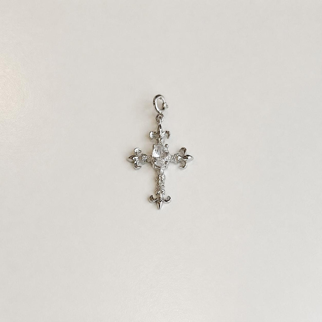 Gothic CZ Cross Dangle detail 5