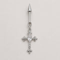Gothic CZ Cross Dangle Sacred Light detail 10