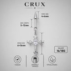Gothic CZ Cross Dangle detail 11