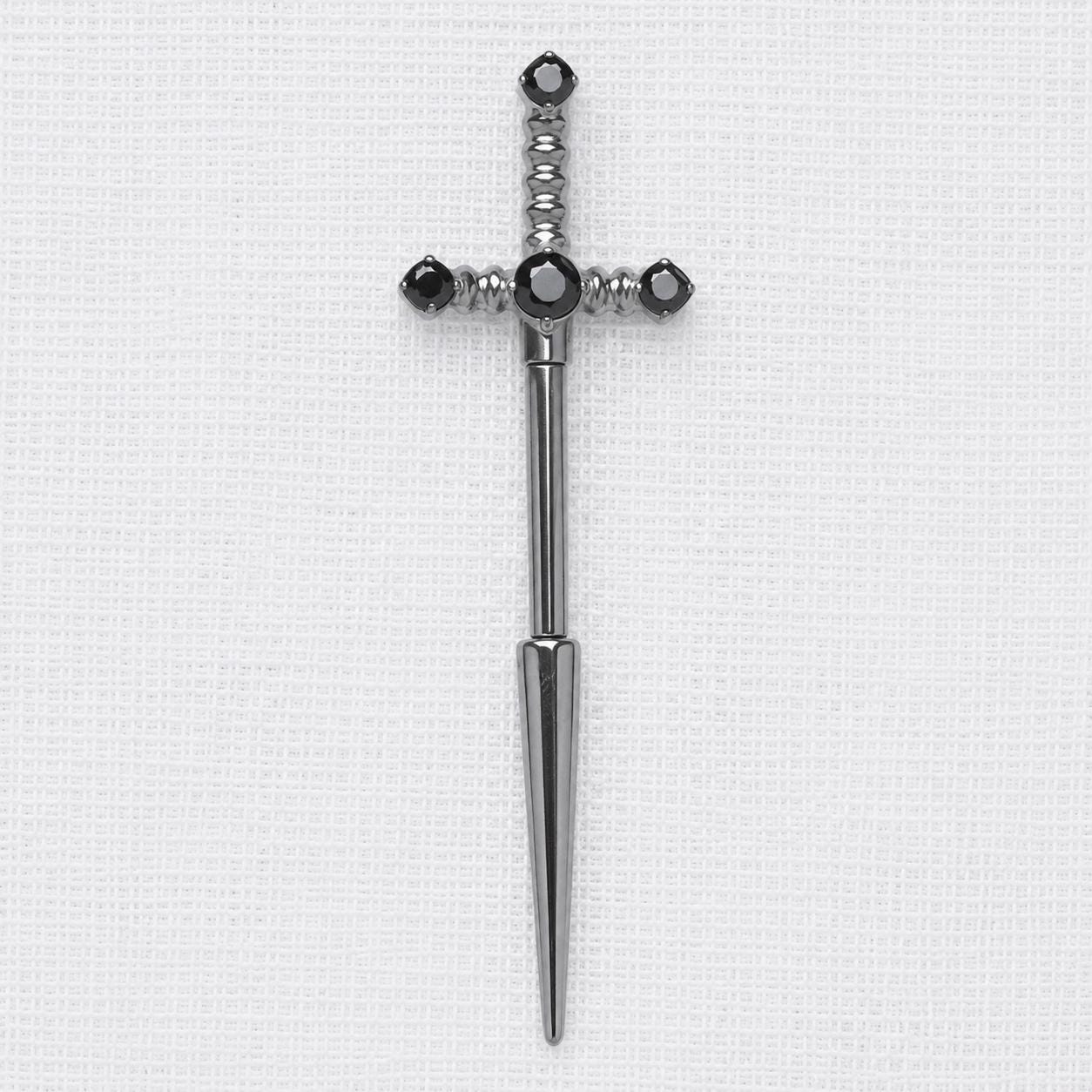 Crystal Sword Barbell Onyx Oath detail 13