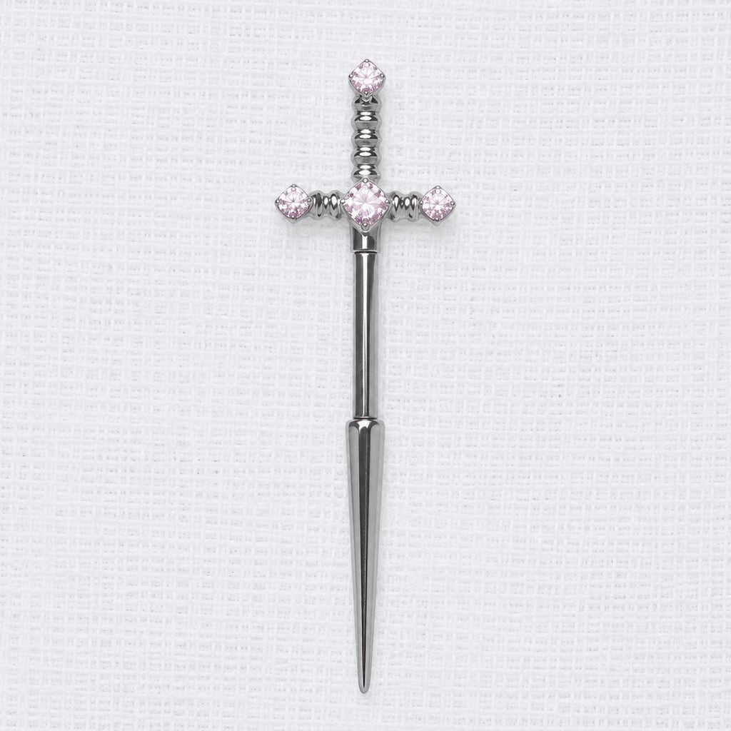Crystal Sword Barbell Blush Vow detail 14