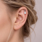 Crystal Dangle Stud detail 2