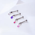 Crystal Dangle Stud detail 3