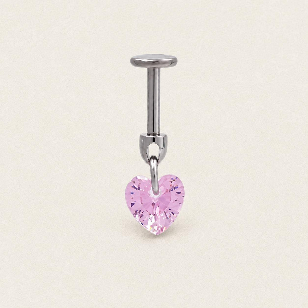 Crystal Dangle Stud Heart｜Rose Dream detail 7