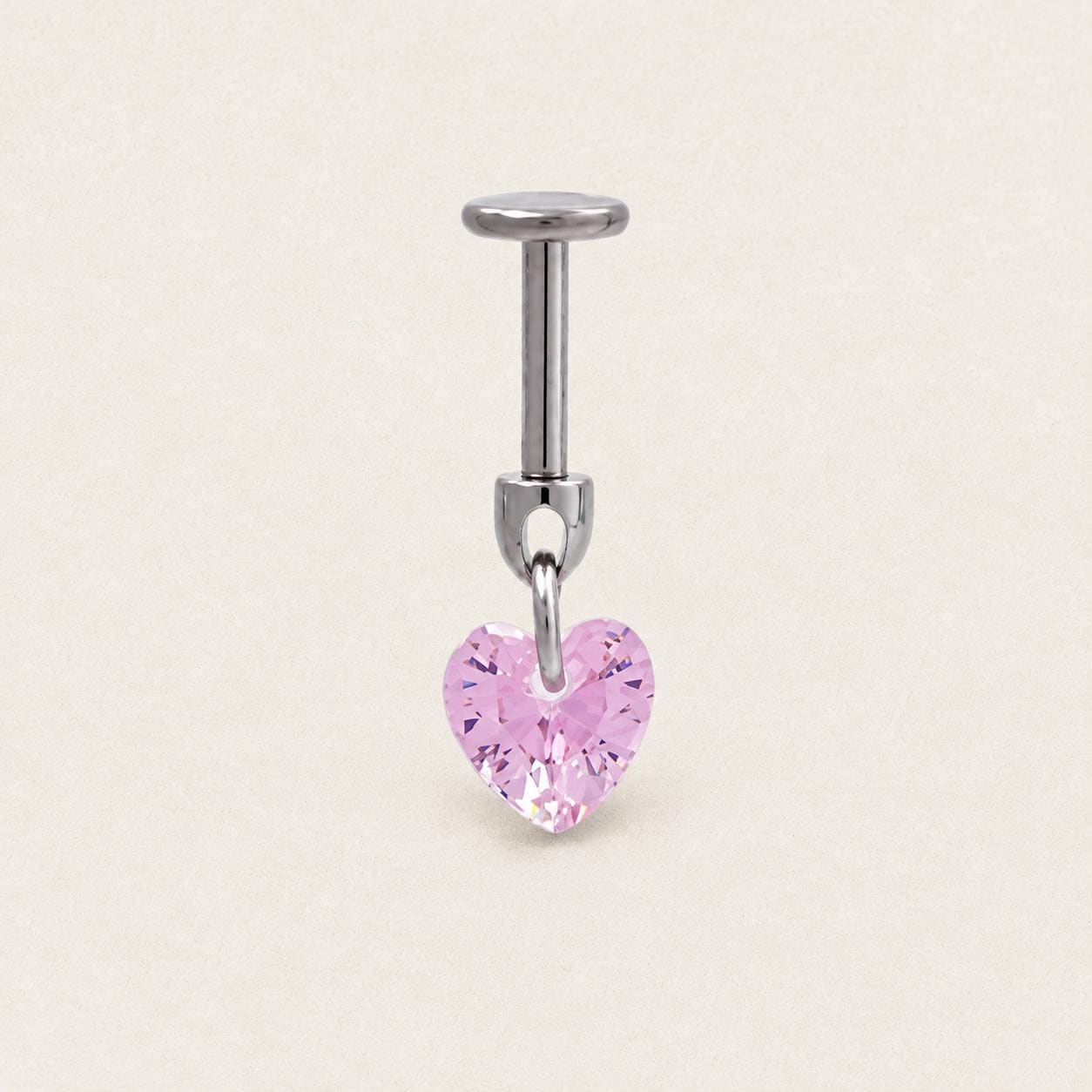 Crystal Dangle Stud Heart｜Rose Dream detail 7
