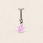 Crystal Dangle Stud Star｜Rose Dream detail 8
