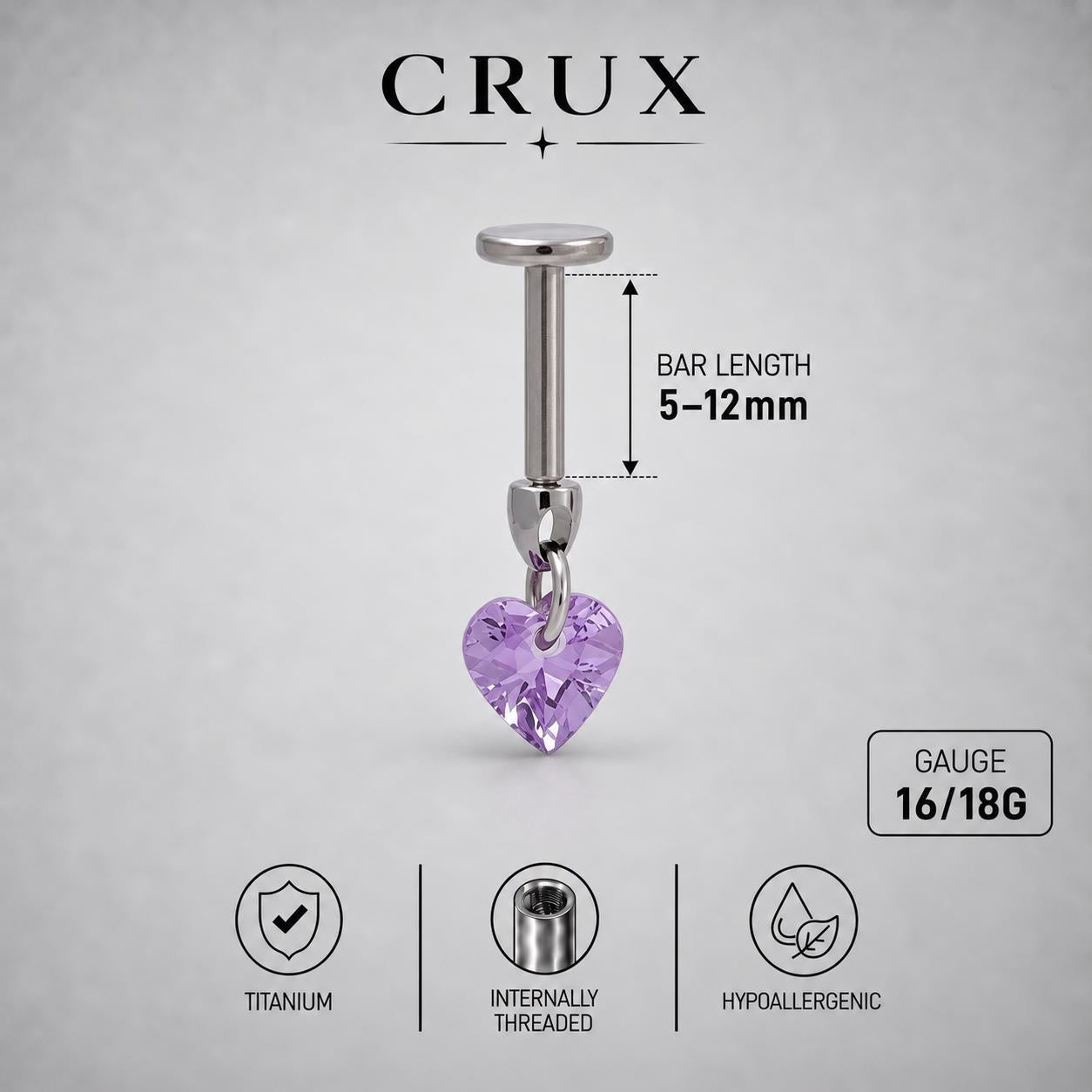 Crystal Dangle Stud detail 18