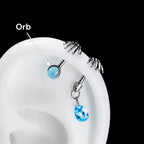 Skeleton Hand Crystal Barbell detail 6