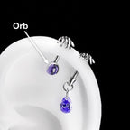 Skeleton Hand Crystal Barbell Orb｜Violet Spell detail 10