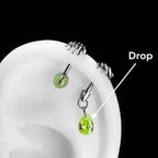 Skeleton Hand Crystal Barbell Drop｜Lime Spark detail 13