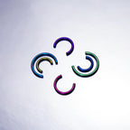 Customizable Titanium Horseshoe Barbell detail 4