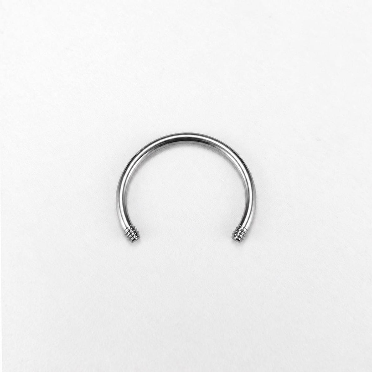 Customizable Titanium Horseshoe Barbell detail 14