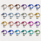 Spike & Ball Titanium Horseshoe Ring detail 14