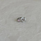 Double CZ Titanium Horseshoe Ring detail 6