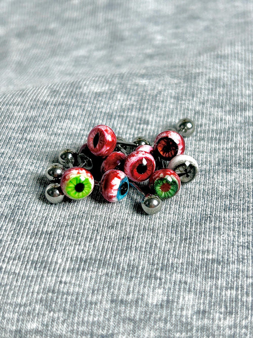 Cthulhu Eye - Bloody Mary Twin Gaze | Tongue/Ear/Lip Barbell
