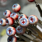 Cthulhu Eye - Gothic Cross | Ear/Tongue Studs