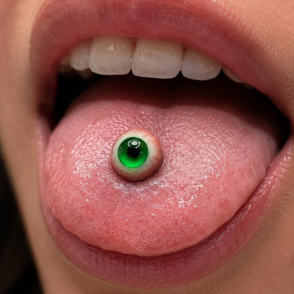 Cthulhu Eye - Luminous Gaze | Ear/Tongue/Lip Titanium Studs
