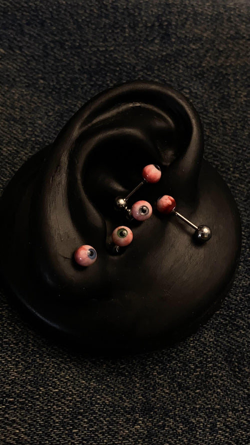 Cthulhu Eye - Luminous Gaze | Ear/Tongue/Lip Titanium Studs
