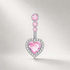 ASTM F136 Titanium Cross Belly Button Ring｜14G Navel Piercing｜CZ Cross Navel Ring｜Externally Threaded｜Gift for Her