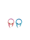 16G Titanium Vampire Fang Clicker Ring | Gothic Septum Daith Helix Cartilage Hoop Piercing Jewelry Halloween Gift for Her/Him - Image 5