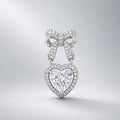 ASTM F136 Titanium Bow Heart Belly Button Ring｜14G Navel Piercing｜CZ Heart Dangle Navel Ring｜Externally Threaded｜Y2K Jewelry
