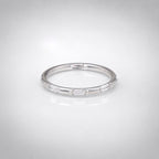 ASTM F136 Titanium Baguette CZ Septum Ring｜16G Hinged Clicker｜Colorful Crystal Daith Jewelry｜Hypoallergenic｜Helix Conch Rook - Image 4