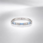 ASTM F136 Titanium Baguette CZ Septum Ring｜16G Hinged Clicker｜Colorful Crystal Daith Jewelry｜Hypoallergenic｜Helix Conch Rook - Image 6