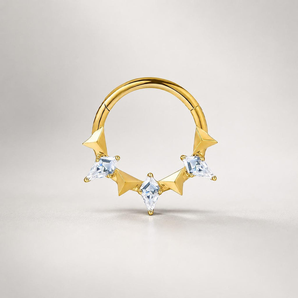 ASTM F136 Titanium Bow Septum Ring｜16G Hinged Clicker｜Cute Bow Daith Jewelry｜Hypoallergenic｜Helix Conch Rook Cartilage - Image 7